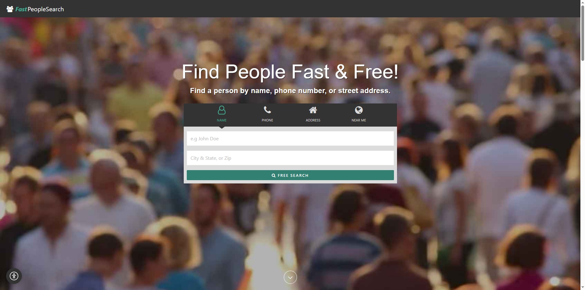 FastPeopleSearch Website